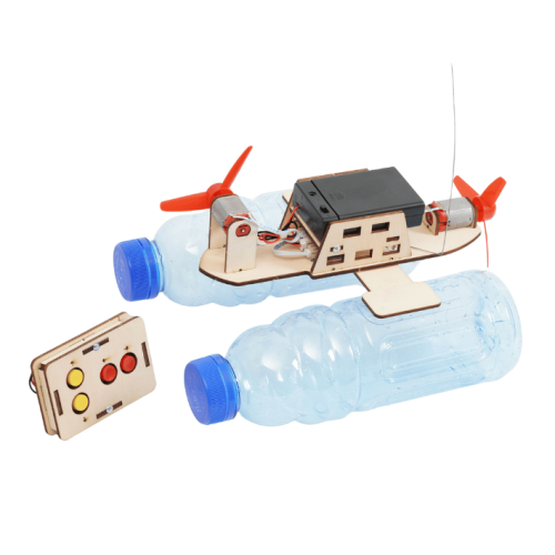 قارب بالتحكم عن بعد - نموذج STEM تعليمي - مشروع مم...