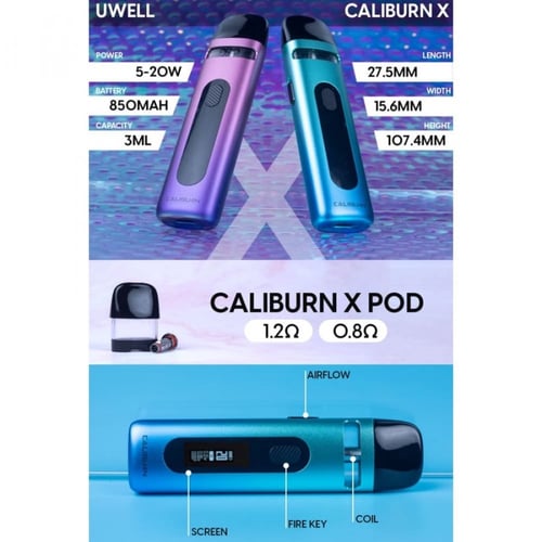 جهاز كاليبرن اكس - UWELL CALIBURN X POD SYSTEM KIT...