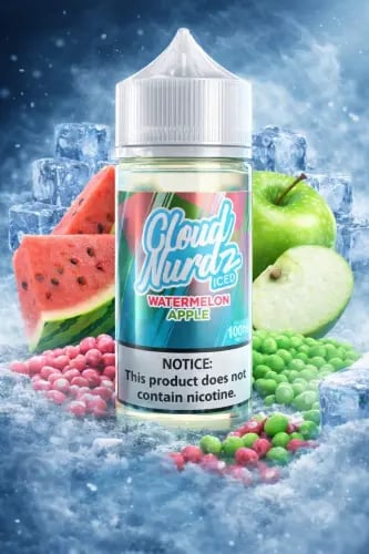 نكهة كلاود نيردز بطيخ تفاح ايس Cloud Nurdz Apple w...
