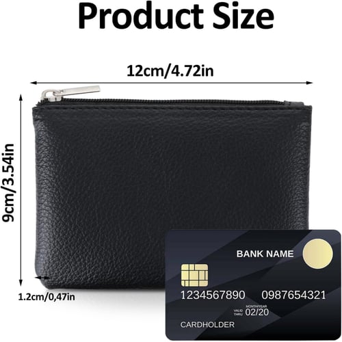 محفظة جيب عملات معدنية سحاب مصنوعة من الجلد عالي ا...