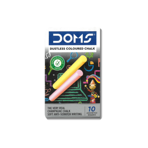 دومز علبة طباشير ملون 10 حبات
