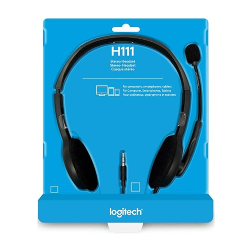 لوجيتيك Logitech سماعة راس سلكية H111 هيدفون