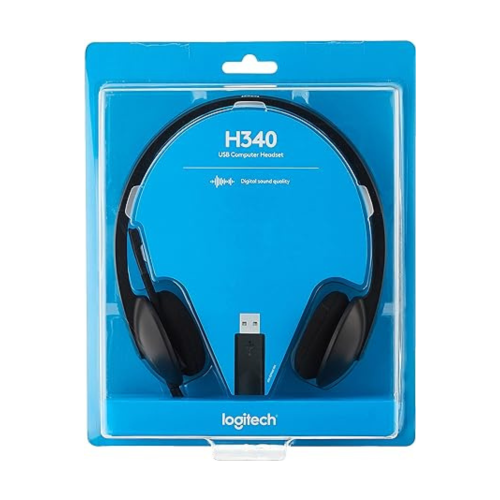 لوجيتيك Logitech سماعة راس سلكية H340 هيدفون