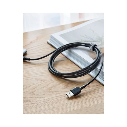 كابل سلك آيفون لايتنينج أنكر باورلاين أسود