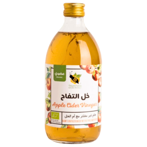 خل التفاح عضوي ( منتج الطبيعة ) 500 مل