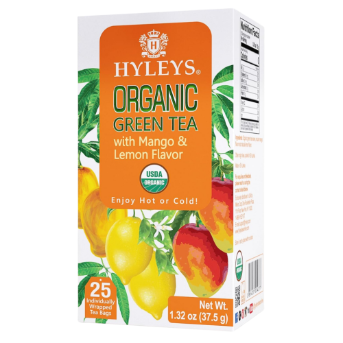 شاي اخضر عضوي المانجو والليمون ( هيليز ) 25 كيس