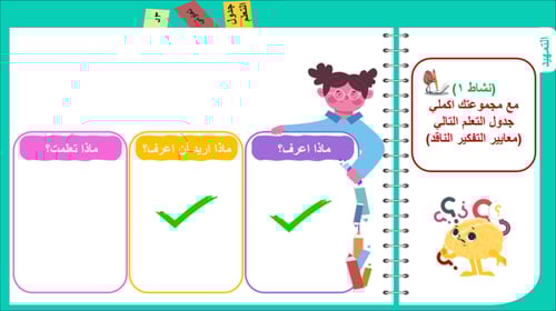4) معايير التفكير الناقد