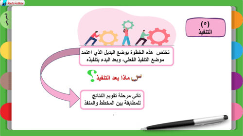 4) خطوات التخطيط
