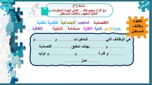 1) وظائف المستقبل