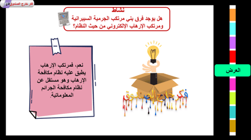 1) الجرائم السيبرانية و جهود مكافحتها محليا و دولي...