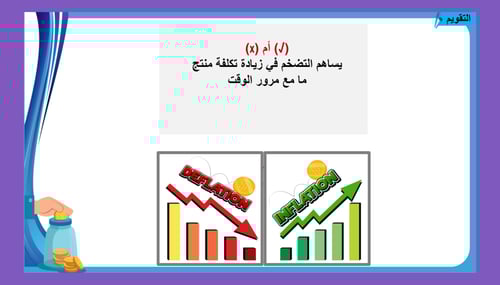 9) ما المقصود بالتضخم