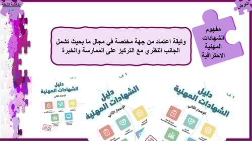 3) الشهادات المهنية الاحترافية