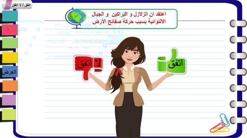 14) حركة قشرة الأرض(نظرية الصفائح التكتونية)
