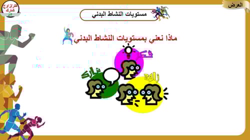 3) أنواع و مستويات النشاط البدني