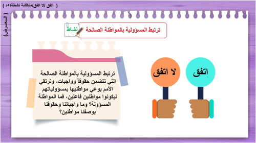 40/ المواطنة المسئولة