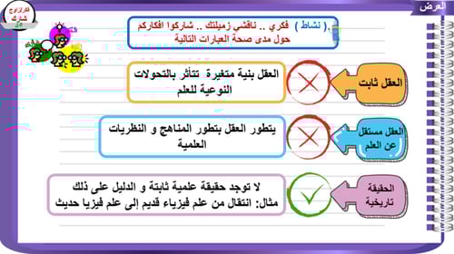 7) التفكير المنطقي و الحقيقة العلمية