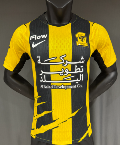 تيشيرت الاتحاد الاساسي أصفر وأسود 2026/27 – نسخة لاعبين