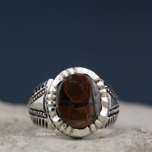 خاتم ملكي بولدر أوبال صياغة العمدة AM