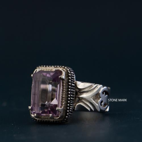 خاتم حجر التورمالين بصياغة الوليف