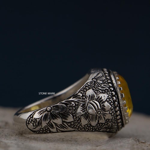 خاتم بحجر سترين مترش صياغة الشريف