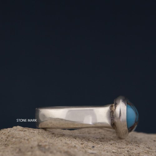 خاتم ملكي فيروز نيشابوري شبكي - Men silver 925 rin...