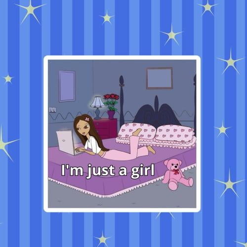 ستيكر I'm just a girl