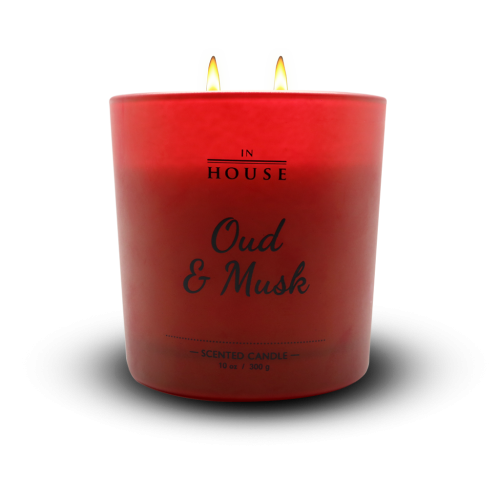 شمعة معطرة عود اند مسك