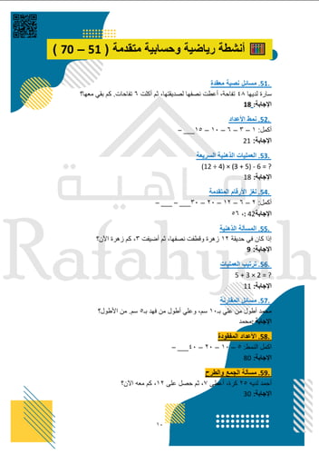 مبادرة خمس دقائق تركيز + الملف الشامل لـ 100 نشاط...