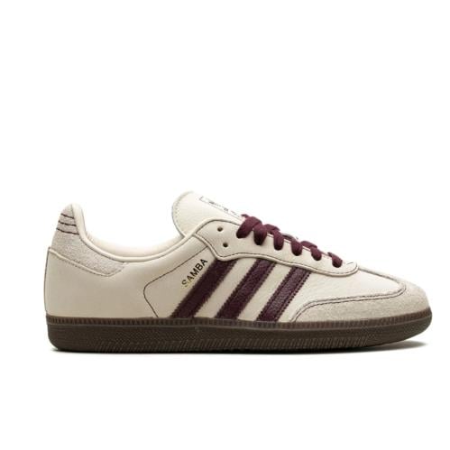 adidas samba OG wonder ‘white/maroon’