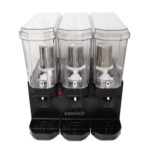 خلاط عصيرات تبريد 20لتر 3حوض شلال اسود سامكسير ترك...