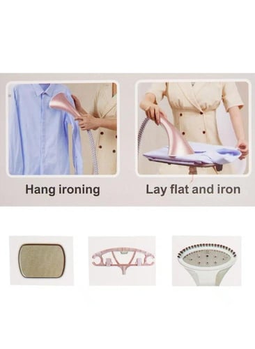 مكواة بخار ملابس بقوة ١٨٠٠ واط وسعة لترين، محمولة...