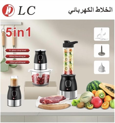 خلاط ومحضرة طعام DLC الكهربائي 5 في 1: المساعد الق...