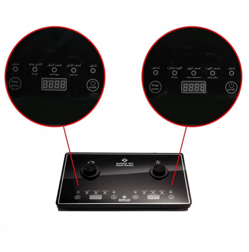 طقم دلة شاي وقهوة مقاس 1 لتر كهربائية 1600 واط - د...