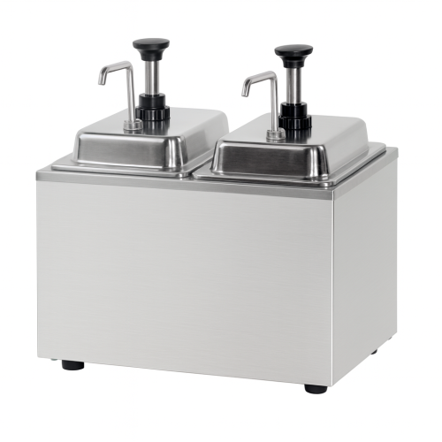 موزع صوص ضغاط ستانلس ستيل مزدوج 2×1 لتر