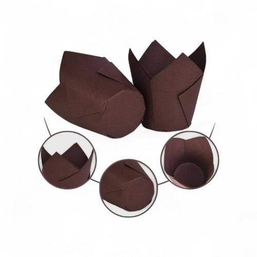 ورق توليب مافن اللون بني 147/50 ورقة 150*10