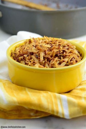 جوز الهند مبشور ومحمص