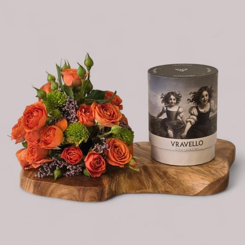 تنسيق ورد بيبي روز مع شوكلت ravell