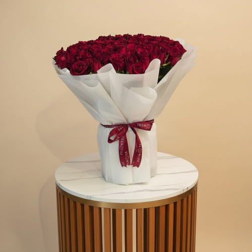 بوكية ورد احمر كبير