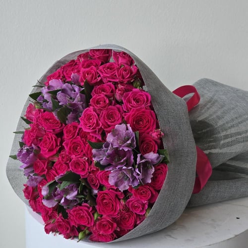 بوكيه ورد بيبي روز وردي