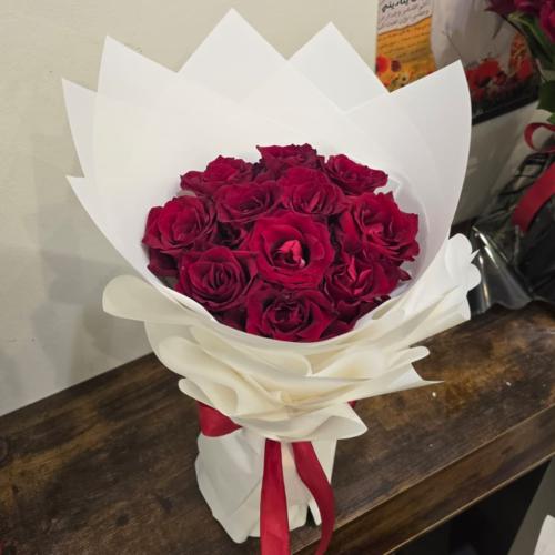 باقه تاج الورد _ "ورد احمر"