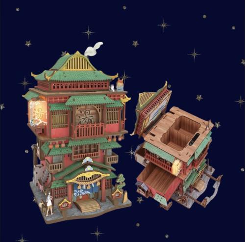 Spirited Away Wooden Bathhouse Model