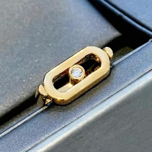 خاتم ميسيكا تو فيس مطلي ذهب