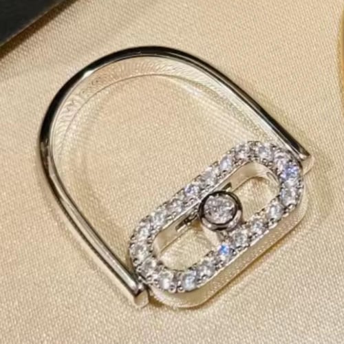 خاتم ميسيكا تو فيس مطلي ذهب