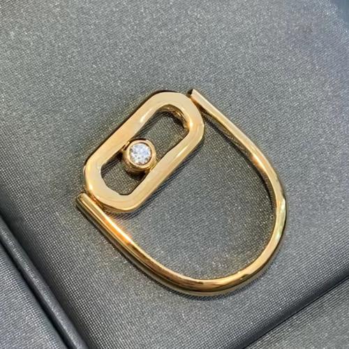 خاتم ميسيكا تو فيس مطلي ذهب