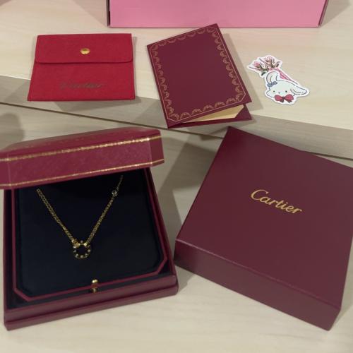 سلسال كارتير طبق الاصل مطلي ذهب بكامل الملحقات