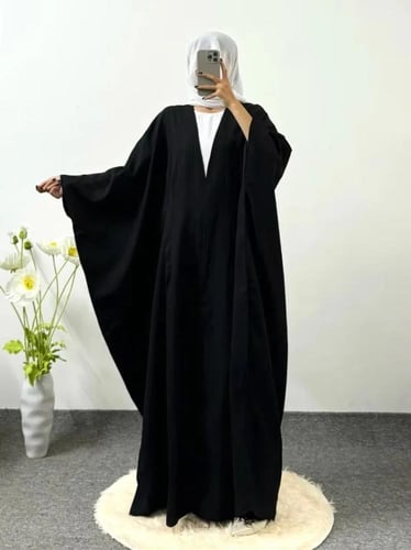 عباية طويلة الأكمام مفتوحة من الأمام ، فستان طويل...
