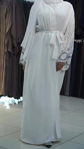 عباية جديدة مخصصة من الكتان والتطريز الفخم للنساء...