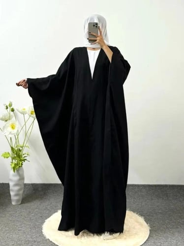 عباية طويلة الأكمام مفتوحة من الأمام ، فستان طويل...