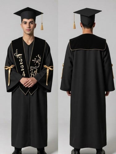 عبايات تخرج قماش كريب