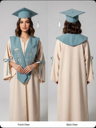 عبايات تخرج قماش كريب